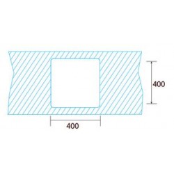 CUVE SOUS PLAN 1 BAC INOX MAKALU BE 4040 1C R10