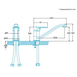 MITIGEUR DE CUISINE ECONOMIQUE CBB / SL CROMO