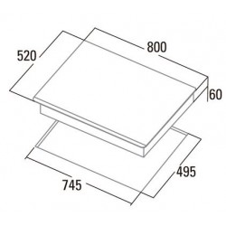 INDUCTION CONNECTEE 80CM OPTIMA  IDF 8021 PRO BK