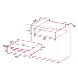 TIROIR CULINAIRE OPTIMA+ 15CM NOIR WP1500 DB