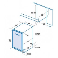 LAVE VAISSELLE INTEGRABLE 45CM  LVI 46010