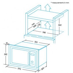 MICRO ONDES INTEGRABLE  EMW 2020IG BK