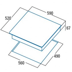 VITROCERAMIQUE  TD 6003 BK