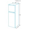 REFRIGERATEUR 2 PORTES  EFT 1711 EX /A